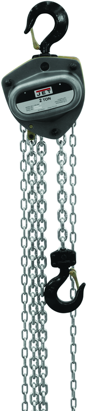 L-100-1000WO-30, 10-Ton Hand Chain Hoist with 30' Lift & Overload Protection - USA Tool & Supply