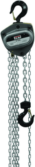 L-100-1000WO-30, 10-Ton Hand Chain Hoist with 30' Lift & Overload Protection - USA Tool & Supply