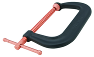 412-P, 400-P Series C-Clamp, 2" - 12-1/4" Jaw Opening, 6-5/16" Throat Depth - USA Tool & Supply