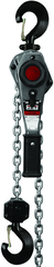 JLH Series 1-1/2 Ton Lever Hoist, 10' Lift with Overload Protection & Shipyard Hooks - USA Tool & Supply