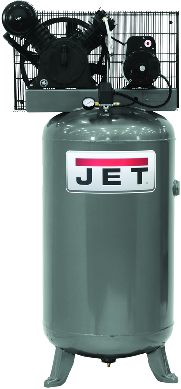 JCP-801 - 80 Gal.- Two Stage - Vertical Air Compressor - HP, 230V, 1PH - USA Tool & Supply