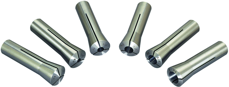 CS-R8 6-PCS R-8 COLLET SET - USA Tool & Supply