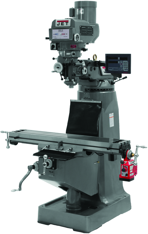 JTM-4VS Mill With Newall DP700 DRO and X- Axis Powerfeed - USA Tool & Supply