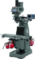 JTM-1050 Mill With 3-Axis ACU-RITE 200S DRO (Quill) With X and Y-Axis Powerfeeds and Power Draw Bar - USA Tool & Supply