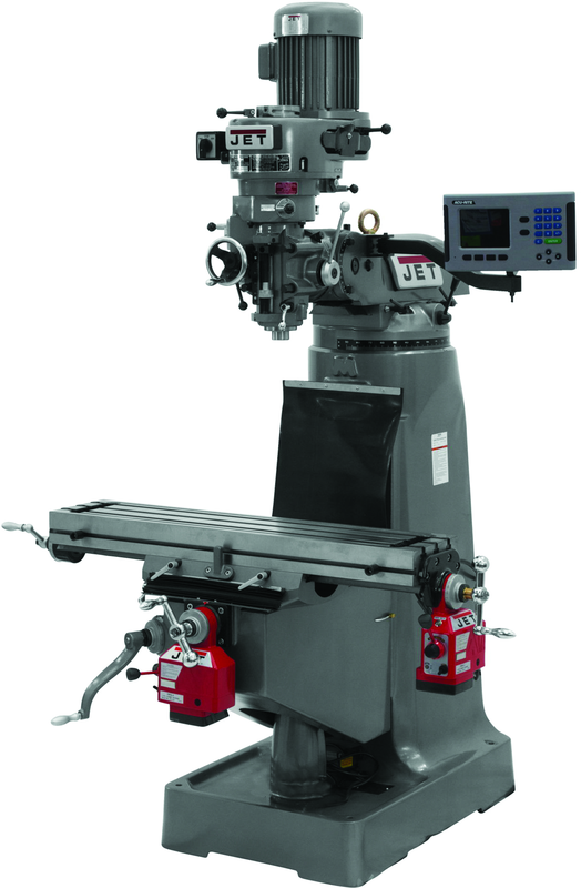 JTM-2 Mill With 3-Axis ACU-RITE 200S DRO (Quill) With X and Y-Axis Powerfeeds - USA Tool & Supply