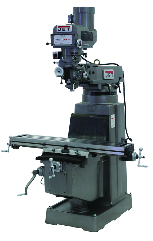 JTM-1050 Mill With 3-Axis ACU-RITE 200S DRO (Quill) With X and Y-Axis Powerfeeds - USA Tool & Supply