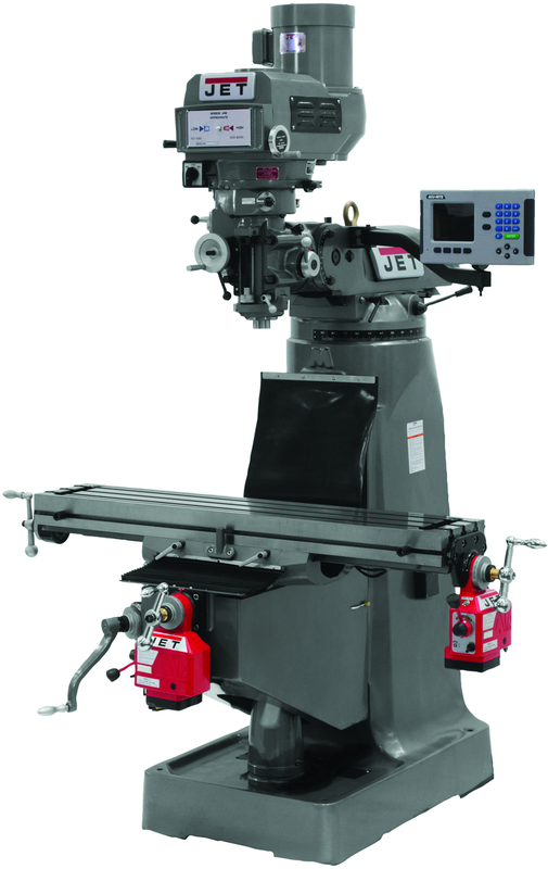 JTM-1050 Mill With ACU-RITE 300S DRO With X and Y-Axis Powerfeeds - USA Tool & Supply