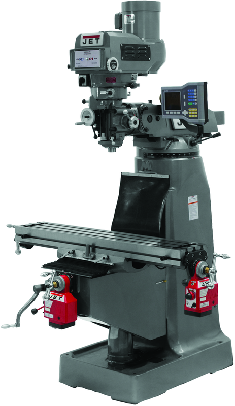 JTM-4VS Mill With 3-Axis ACU-RITE VUE DRO (Knee) With X-Axis Powerfeed - USA Tool & Supply