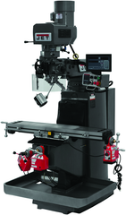 JTM-949EVS Mill With 3-Axis Newall DP700 DRO (Knee) With X, Y and Z-Axis Powerfeeds - USA Tool & Supply