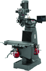 JTM-1 Mill With 3-Axis Newall DP700 DRO (Quill) With X and Y-Axis Powerfeeds - USA Tool & Supply