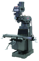 JTM-1050 Mill With 3-Axis Newall DP700 DRO (Quill) With X-Axis Powerfeed - USA Tool & Supply