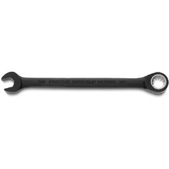Proto Black Chrome Combination Non-Reversible Ratcheting Wrench 3/8″ - Spline - USA Tool & Supply