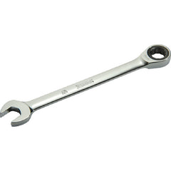 ‎Proto Full Polish Combination Non-Reversible Ratcheting Wrench 9/16″ - 12 Point - USA Tool & Supply