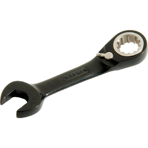 Proto Black Chrome Combination Stubby Reversible Ratcheting Wrench 3/8″ - Spline - USA Tool & Supply
