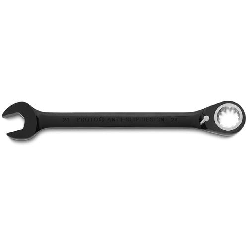 Proto Black Chrome Combination Reversible Ratcheting Wrench 7/32″ - Spline - USA Tool & Supply