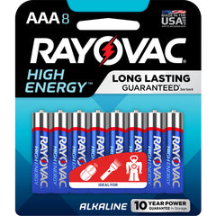 AAA High Energy Alkaline Batt-8Pk - USA Tool & Supply