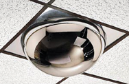 22" Dome- 2x4' 360° Drop-In Ceiling Mount - Safety Mirror - USA Tool & Supply