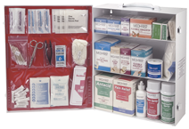 First Aid Kit - 3-Shelf Industrial Cabinet - USA Tool & Supply