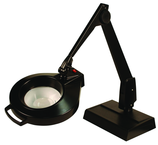 28" Arm 1.75X LED Magnifier Desk Base W/ Floating Arm Circline - USA Tool & Supply