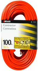 Extension Cord - 100' Extra HD 1-Outlet (Outdoor Style) - USA Tool & Supply