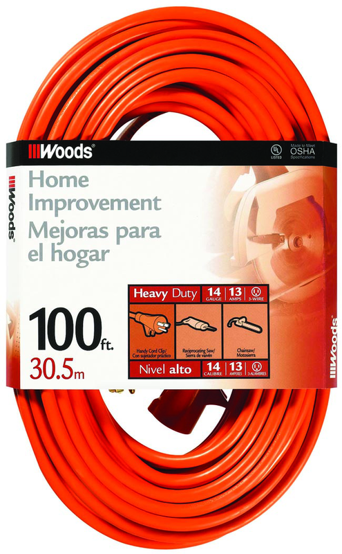 Extension Cord - 100' HD 1-Outlet (Outdoor Style) - USA Tool & Supply