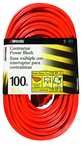 Extension Cord - 100' Extra HD 3-Outlet (Power Block) - USA Tool & Supply