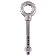 Plain Pattern Nut Eye Bolt - 3/8″-16 Thread Size, 3/4″ Eye Diameter - USA Tool & Supply