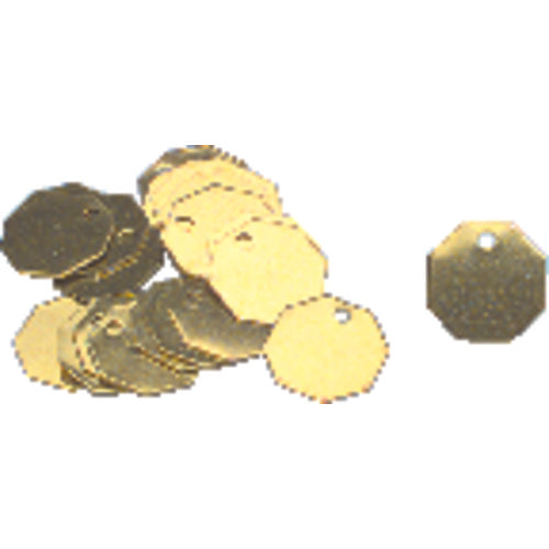 Tool Room Checks - 1″ Round Aluminum - Package 100 - USA Tool & Supply