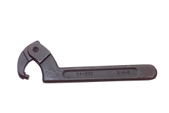 4-1/2 to 6-1/4'' Dia. Capacity - 10-1/2'' OAL - Adjustable Pin Spanner Wrench - USA Tool & Supply