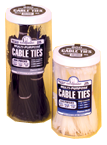 Cable Ties in a Jar - Natural Nylon-4; 7.5; 11" Long - USA Tool & Supply