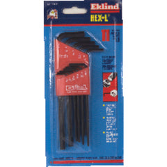 18 Pieces-0.050″-7/32″ & 1/16″-5/16″ Long & Short Arm Style - Hex Key Set - USA Tool & Supply