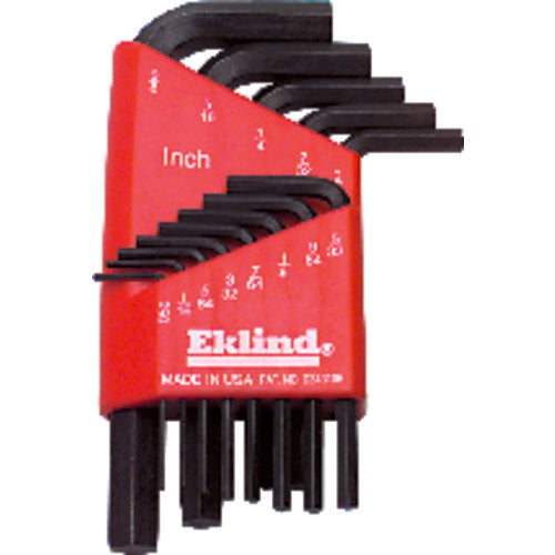13 Pieces-0.050″-3/8″ Short Arm Style - Hex Key Set - USA Tool & Supply