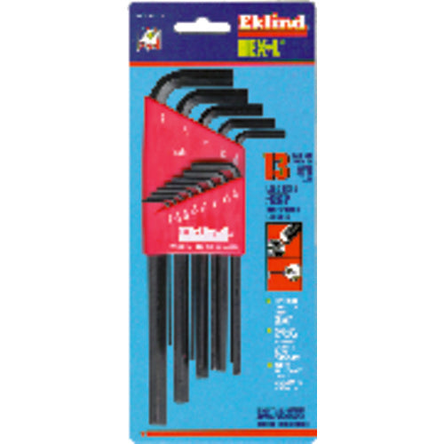 13 Pieces-0.050″-3/8″ Long Arm Style - Hex Key Set - USA Tool & Supply