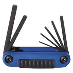 7 Pieces-2.0 mm-8 mm Fold Up Style - Hex Key Set - USA Tool & Supply