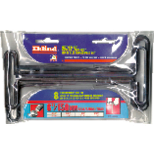 ‎8 Pieces-3/32″ - 1/4″ T-Handle Style-9″ Arm-Hex Key Set with Plain Grip in Stand - USA Tool & Supply