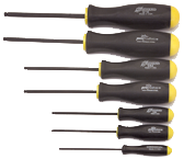 8 Piece - 7/64 - 5/16" Screwdriver Style - Ball End Hex Driver Set with Ergo Handles - USA Tool & Supply