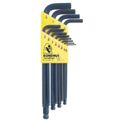 12 Pieces-0.050″-5/16″ Long Arm Style - Ball End Hex Key Set - USA Tool & Supply