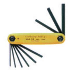 9 Pieces-0.050″-3/16″ Fold Up Style - Hex Key Set - USA Tool & Supply