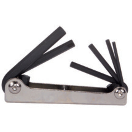 6 Pieces-3.0 mm-10 mm Fold Up Style - Hex Key Set - USA Tool & Supply