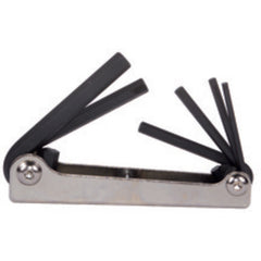 6 Pieces-3.0 mm-10 mm Fold Up Style - Hex Key Set - USA Tool & Supply