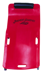 Low Profile Plastic Creeper - Body-fitting Design - Red - USA Tool & Supply