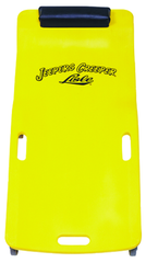 Low Profile Plastic Creeper - Body-fitting Design - Yellow - USA Tool & Supply