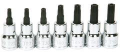 #9319128 - T25; T27; T30; T40; T45; T47; T50 - 3/8" Drive - Socket Drive Torx Bit Set - USA Tool & Supply