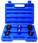5T Hydraulic Flat Body Cylinder Kit with various height magnetic adapters in Carrying Case - USA Tool & Supply