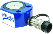 30T Hydraulic Flat Body Cylinder Kit with various height magnetic adapters in Carrying Case - USA Tool & Supply
