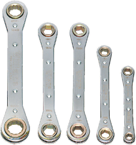 Snap-On/Williams (5 Piece) Straight Ratcheting Box Wrench Set - Metric - USA Tool & Supply