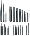 27 Piece Punch & Chisel Set -- #PC27; 3/32 to 1/2 Punches; 1/4 to 1-1/8 Chisels - USA Tool & Supply