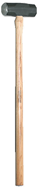Sledge Hammer -- 10 lb; Hickory Handle; 2-1/2'' Head Diameter - USA Tool & Supply