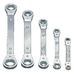 Snap-On/Williams (5 Piece) 25° Offset Straight Ratcheting Box Wrench Set - USA Tool & Supply
