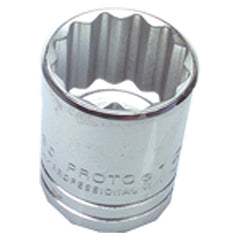 25 mm × 42.86 mm-1/2″ Drive-12 Point - Metric Standard Socket - USA Tool & Supply